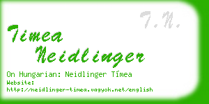timea neidlinger business card